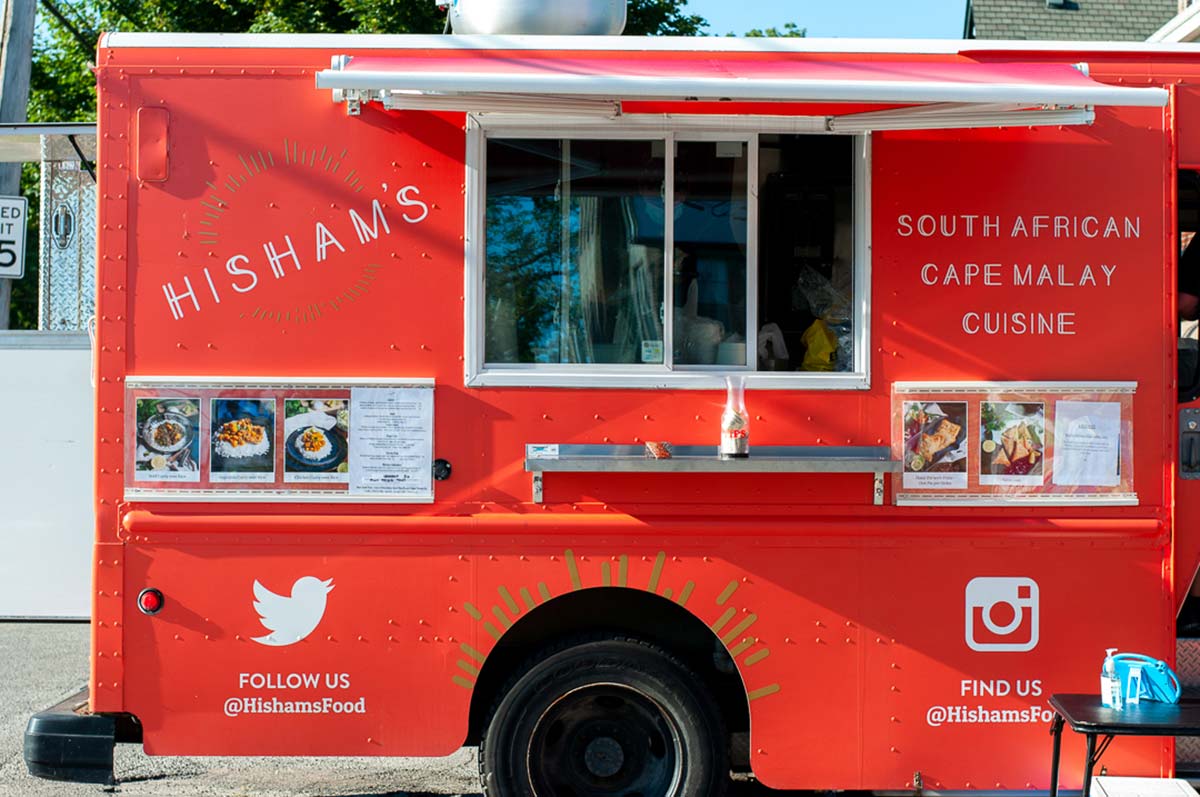 Hisham’s Food Truck serves South African Cape Malay food using family recipes. 