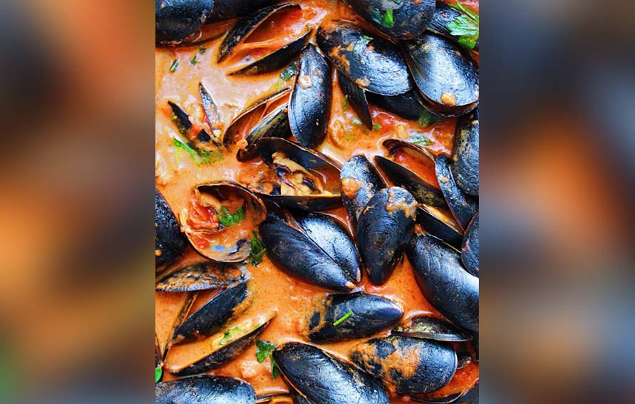 mussels and chorizo