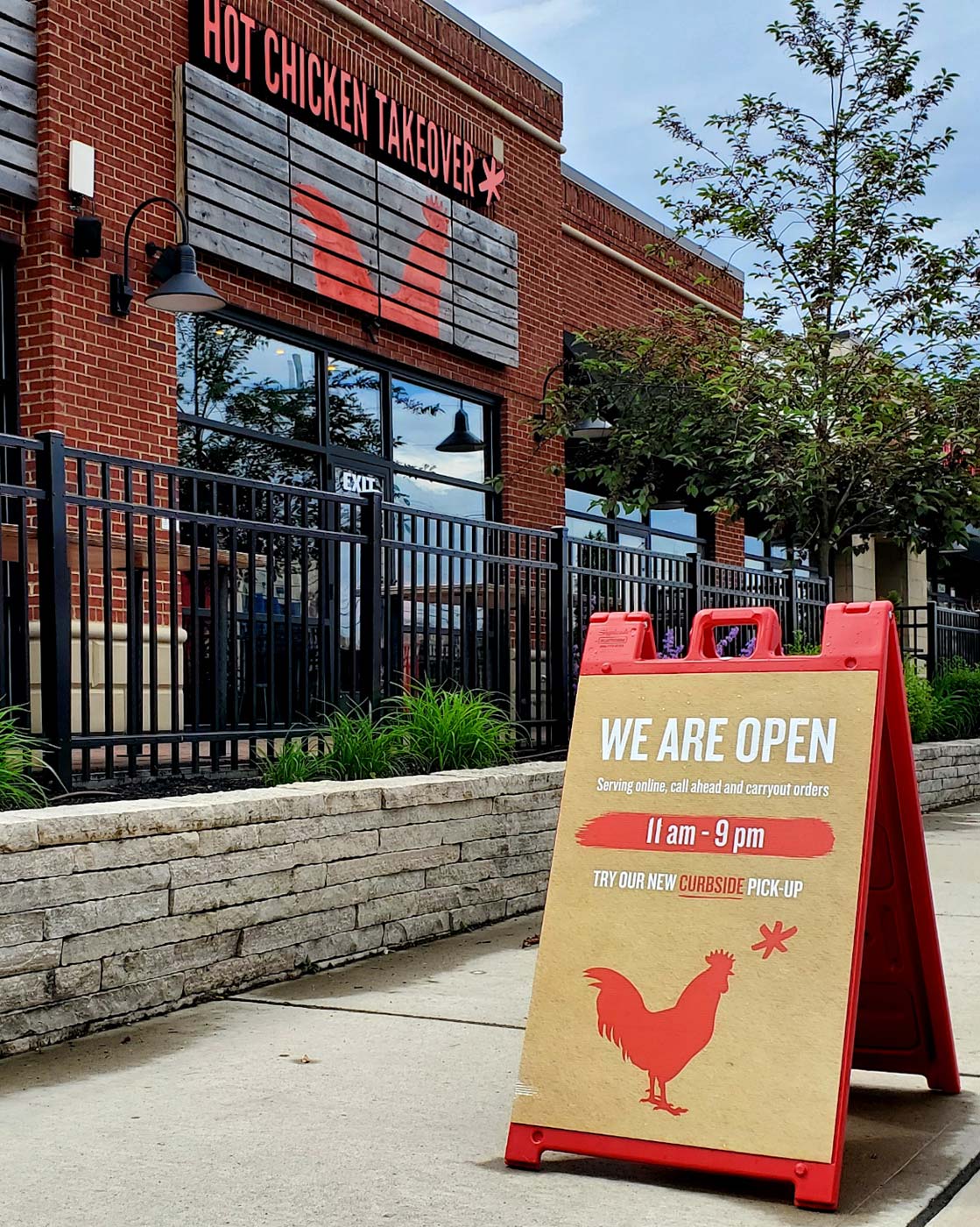 Hot Chicken Takeover will continue to offer carryout while studying how to open its dining areas. Photo by Edible Columbus.