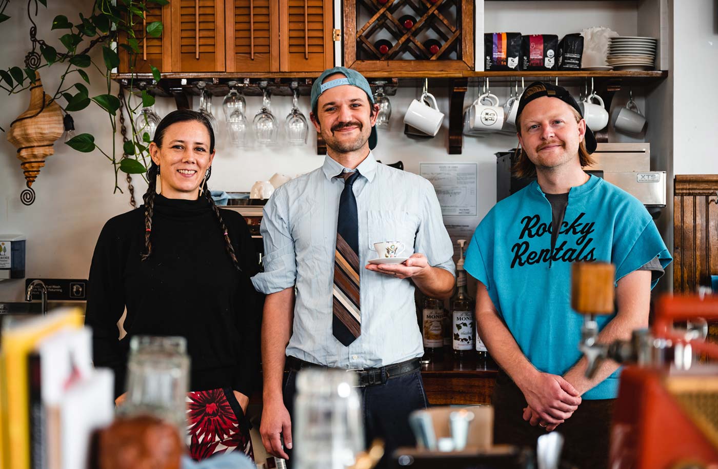 From left: Founders Eliza Wood-Obenauf and Eric Obenauf with co-owner Brett Gregory