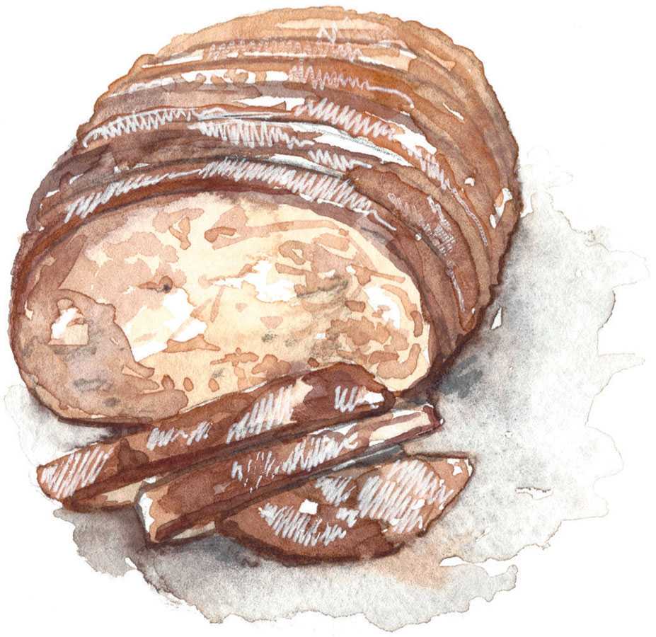 illustration of a sliced loaf of bread