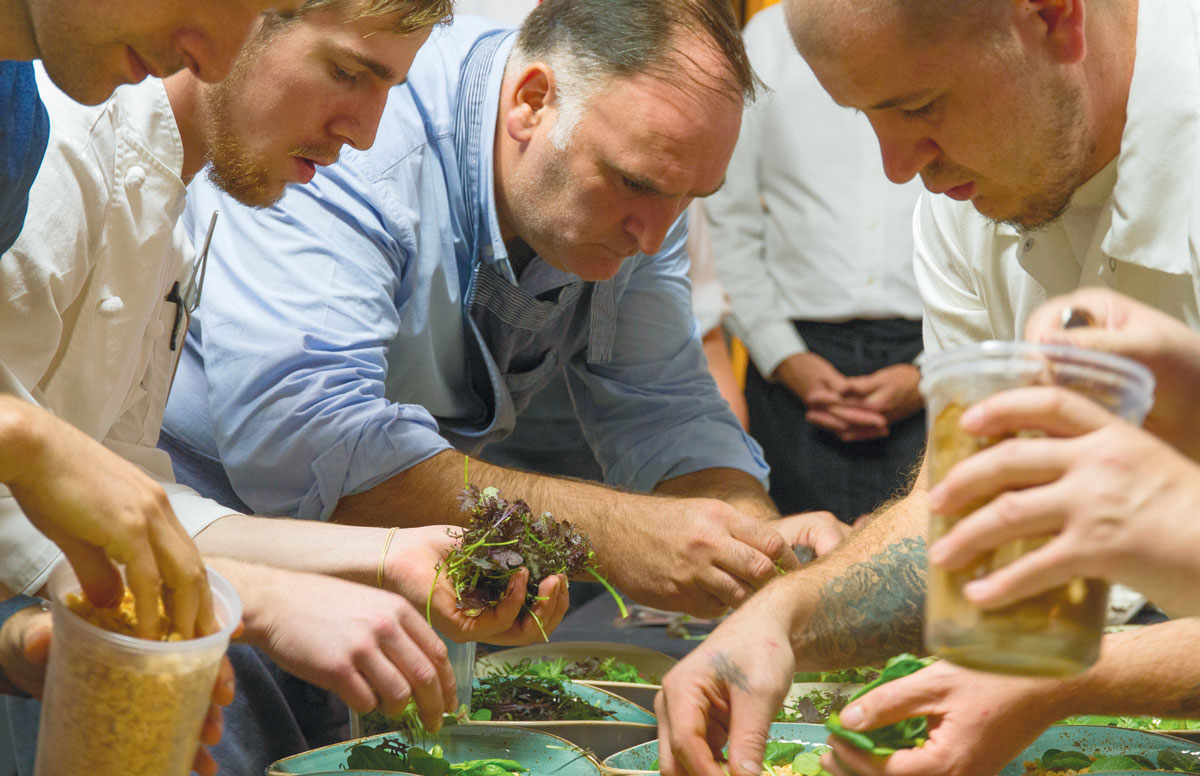 Chef’s Garden, Chefs prepare for The Roots conference dinner