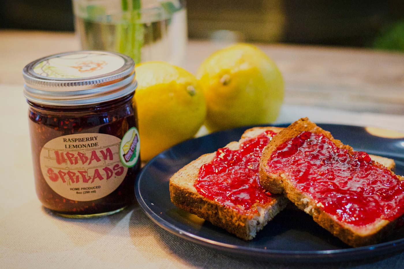 Toast with Raspberry Lemonade jam