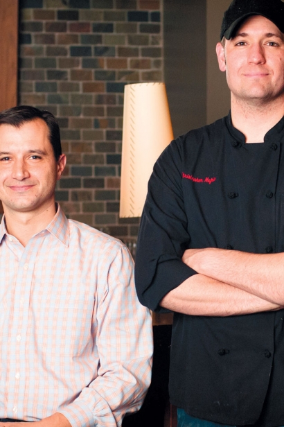 Kevin Malhame (left), co-founder of Northstar Café, Third & Hollywood and Brassica. Chris Nufrio (right), Lead Culinary Partner.