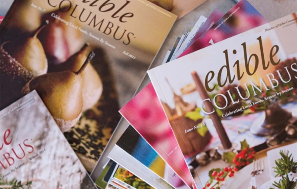 edible Columbus magazines