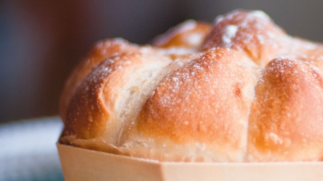 fresh loaf of bread