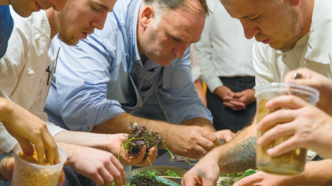 Chef’s Garden, Chefs prepare for The Roots conference dinner